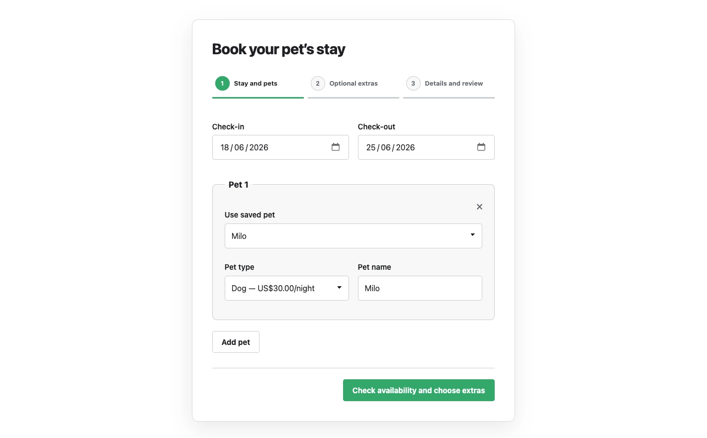 BoardingWP checkout and booking confirmation experience